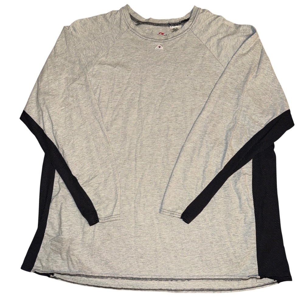 Bulwark Flame Resistant Long Sleeve Shirt Mens 3XL Grey Black MPU8GY3 ATPV 6.4